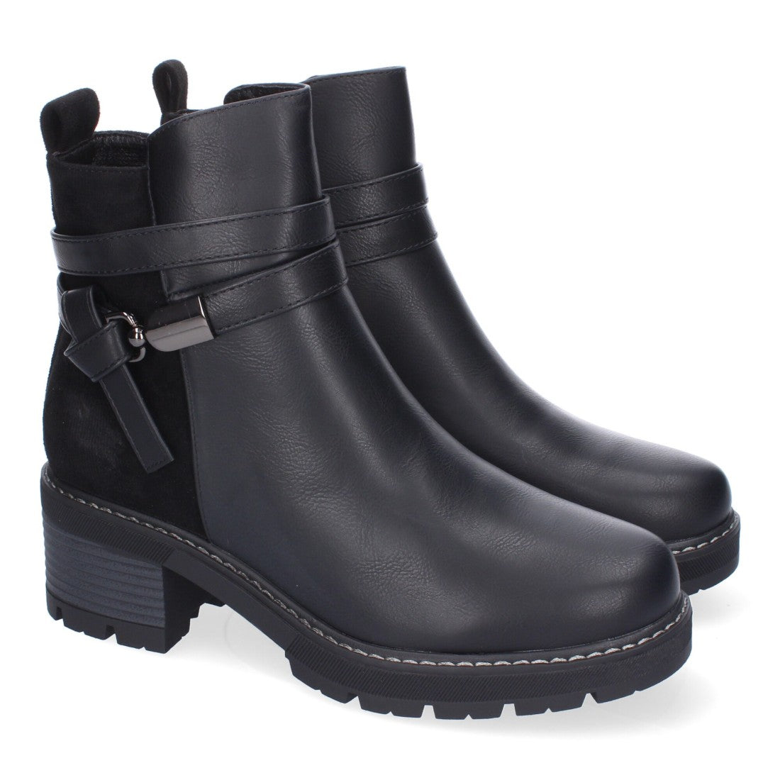 Botines de tacón de mujer
