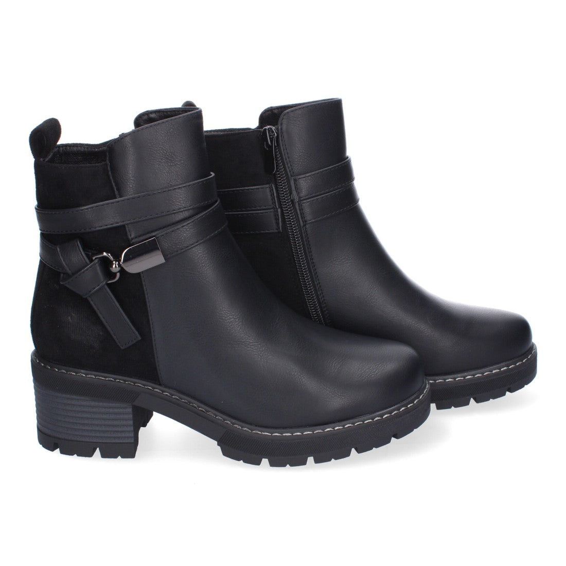Botines de tacón de mujer
