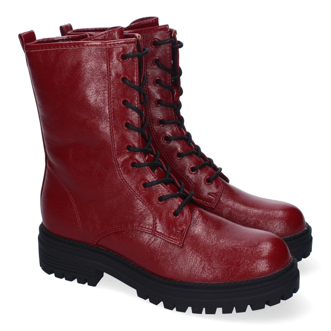 Botas de mujer estilo militar con cordones