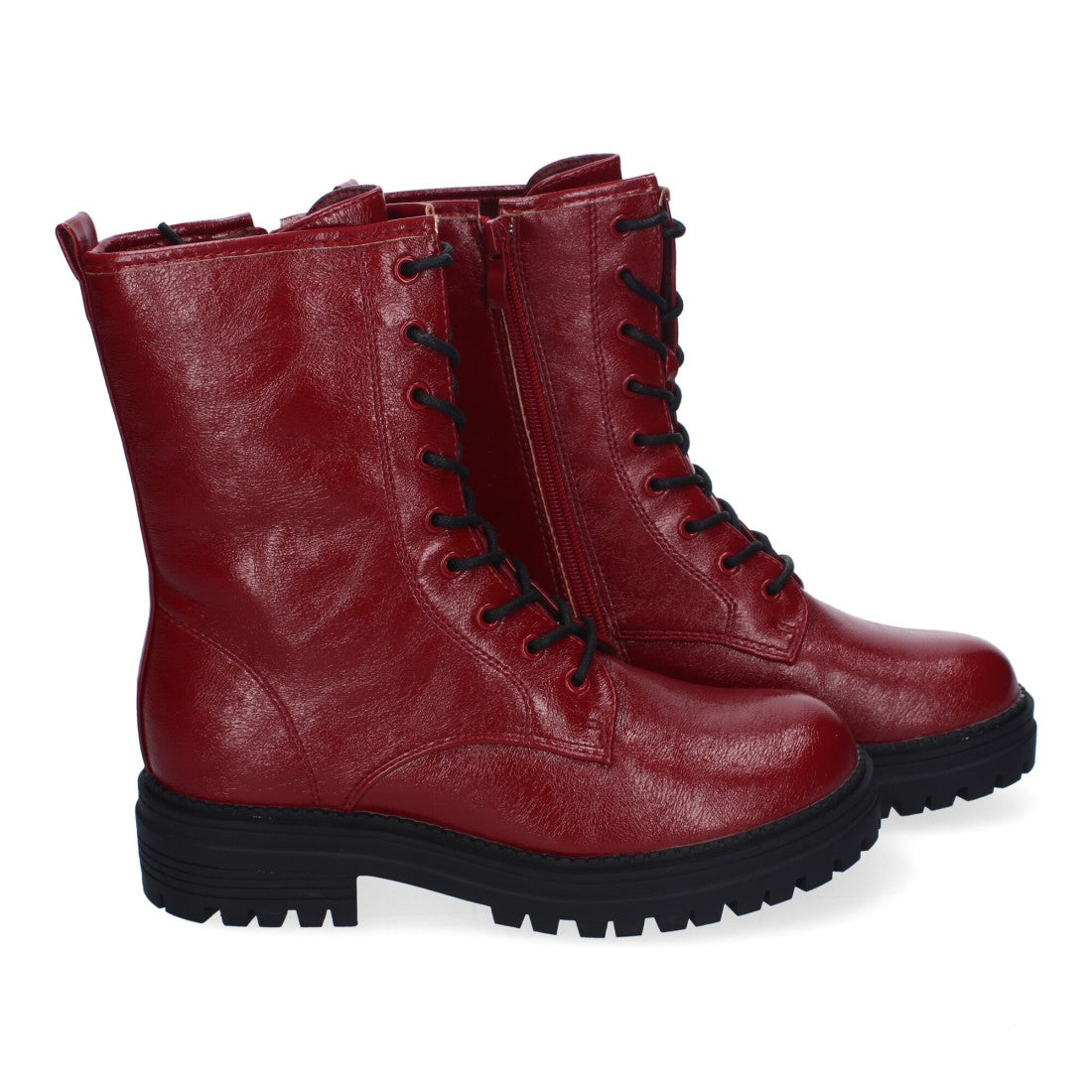 Botas de mujer estilo militar con cordones