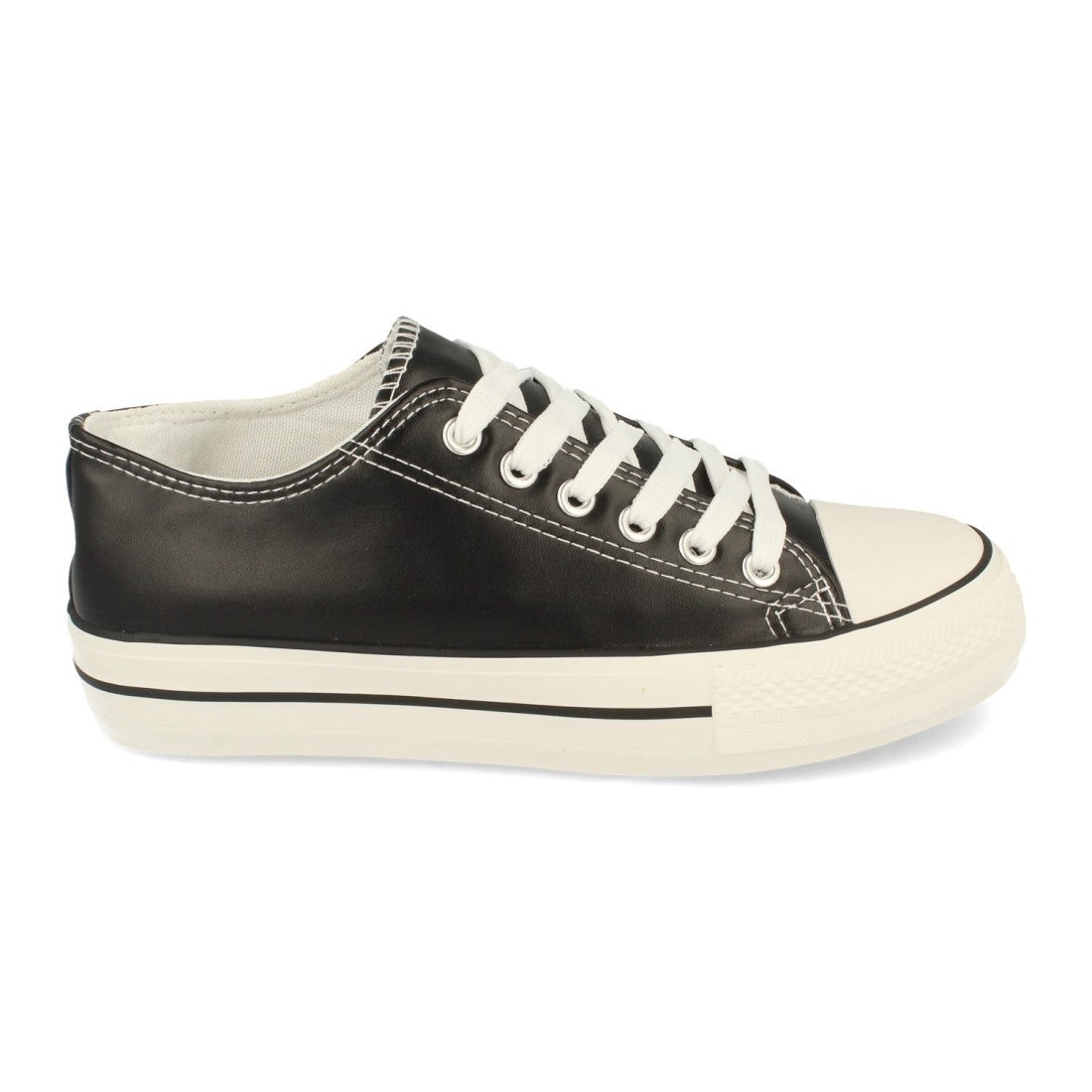 Zapatilla con material de polipiel