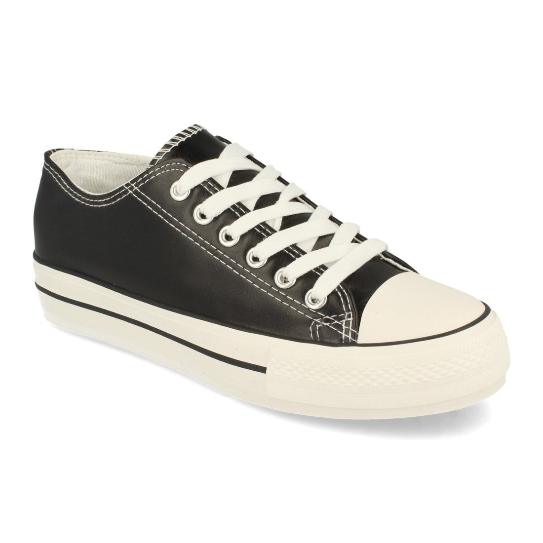 Zapatilla con material de polipiel