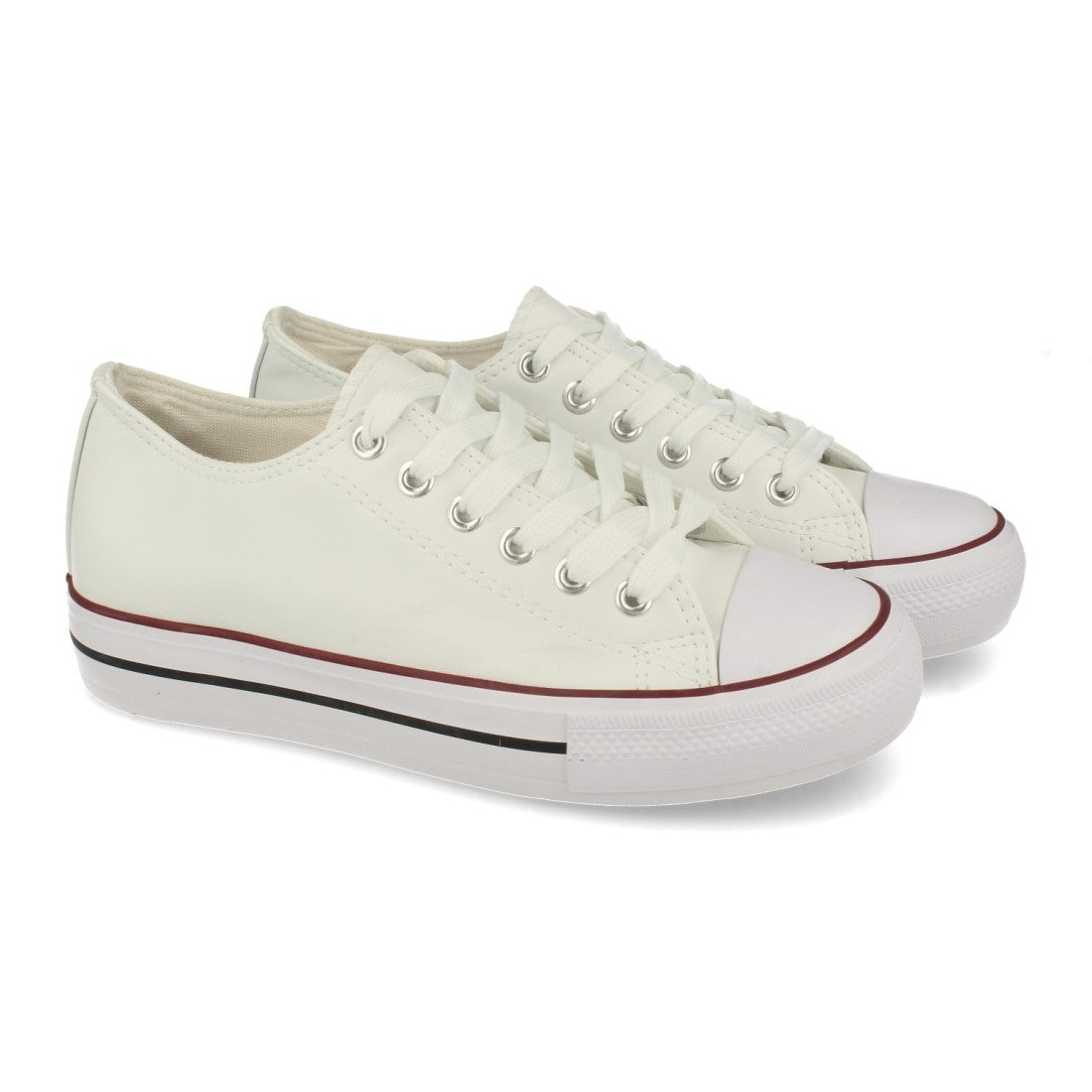 Zapatilla con material de polipiel