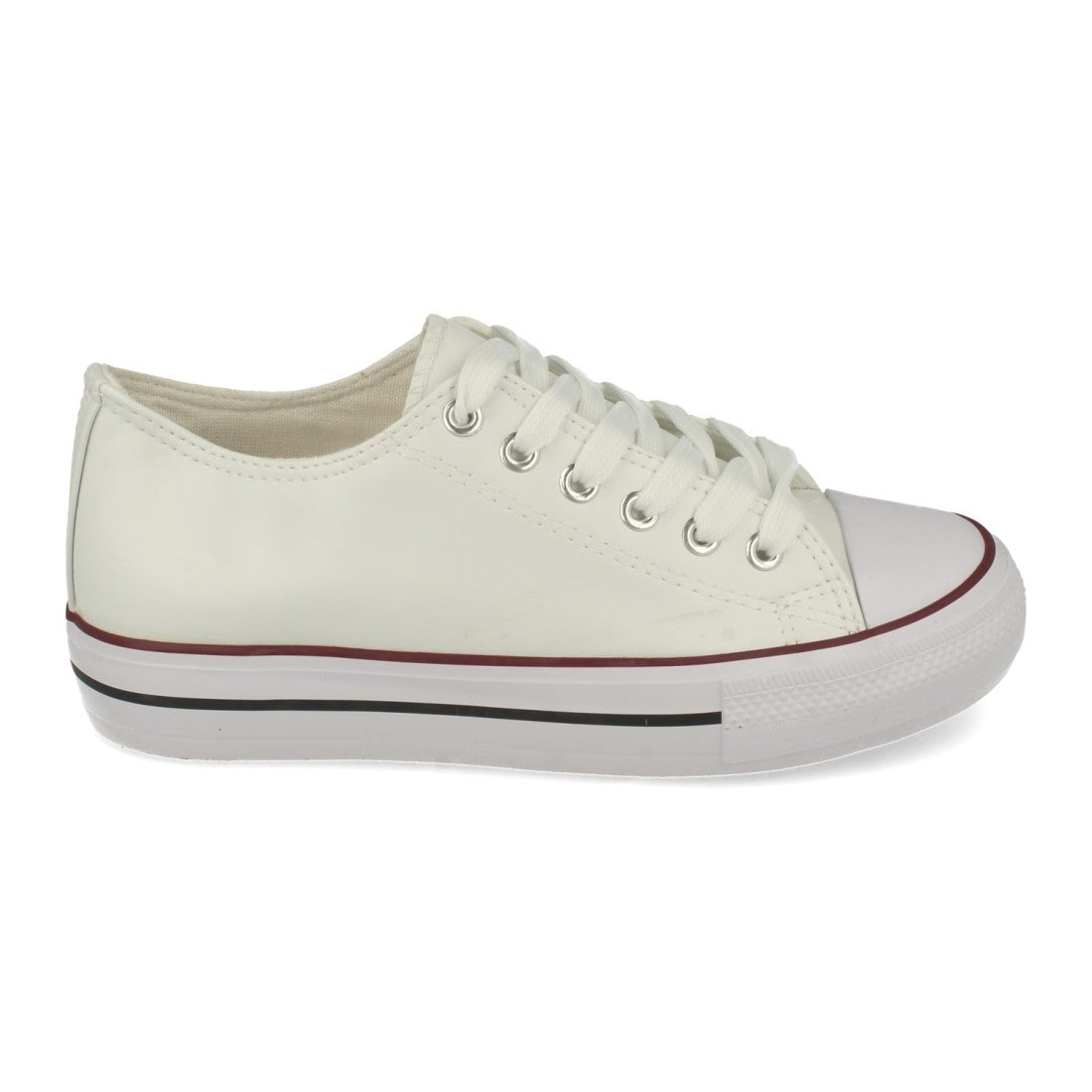 Zapatilla con material de polipiel
