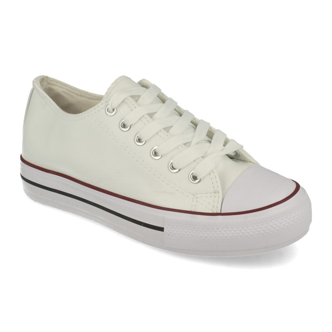 Zapatilla con material de polipiel
