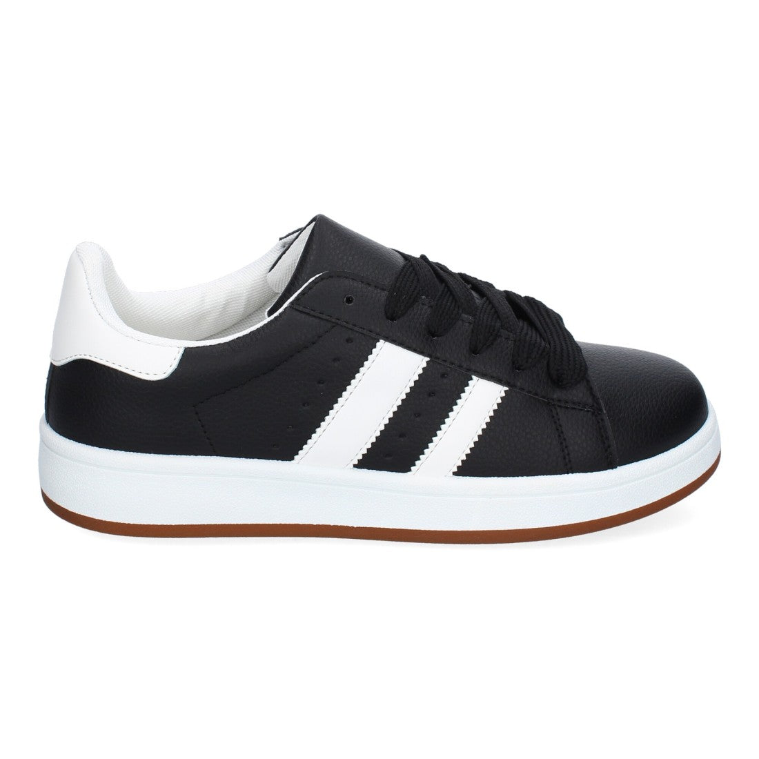 Zapatillas casual de hombre con punta redonda y cierre de cordoneras