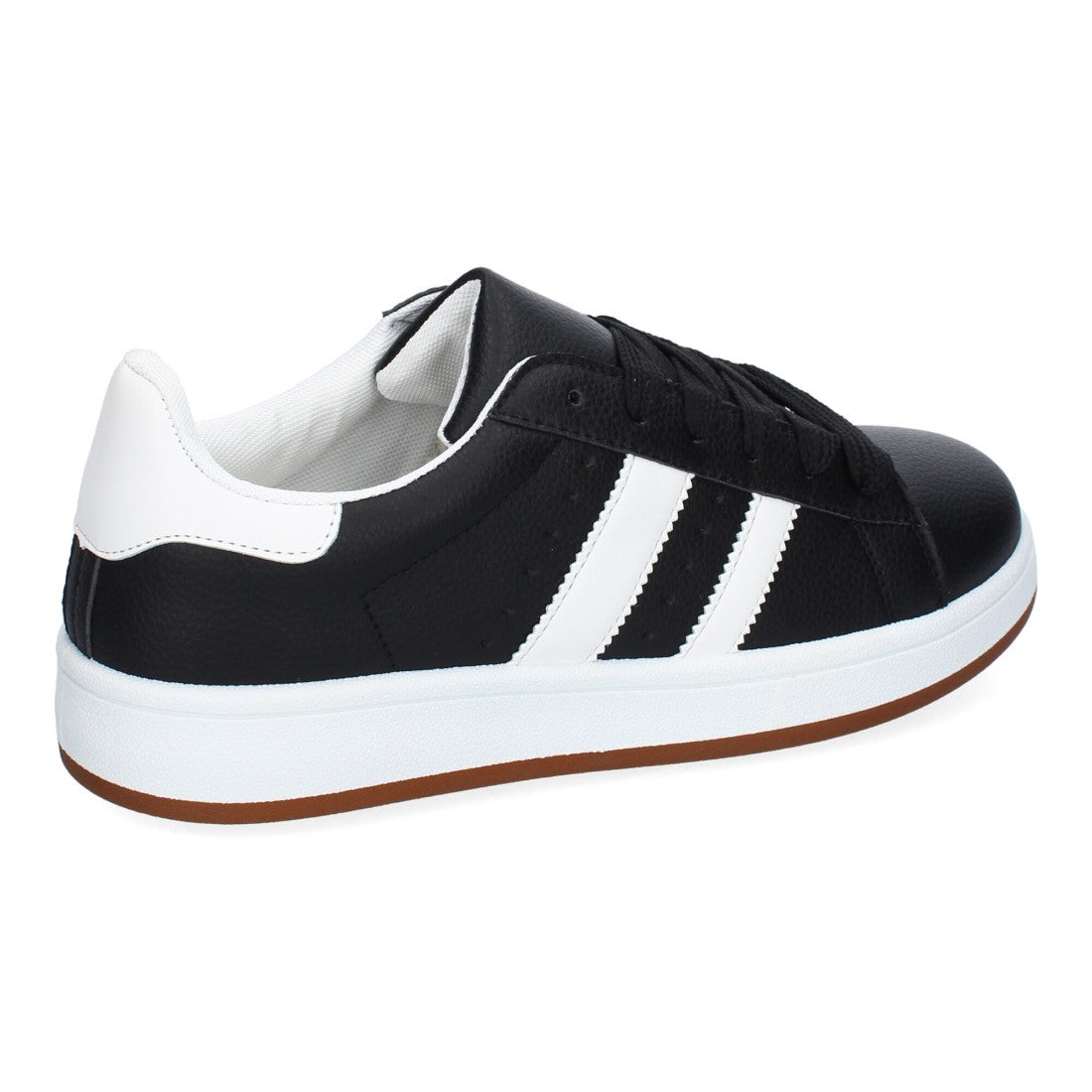 Zapatillas casual de hombre con punta redonda y cierre de cordoneras
