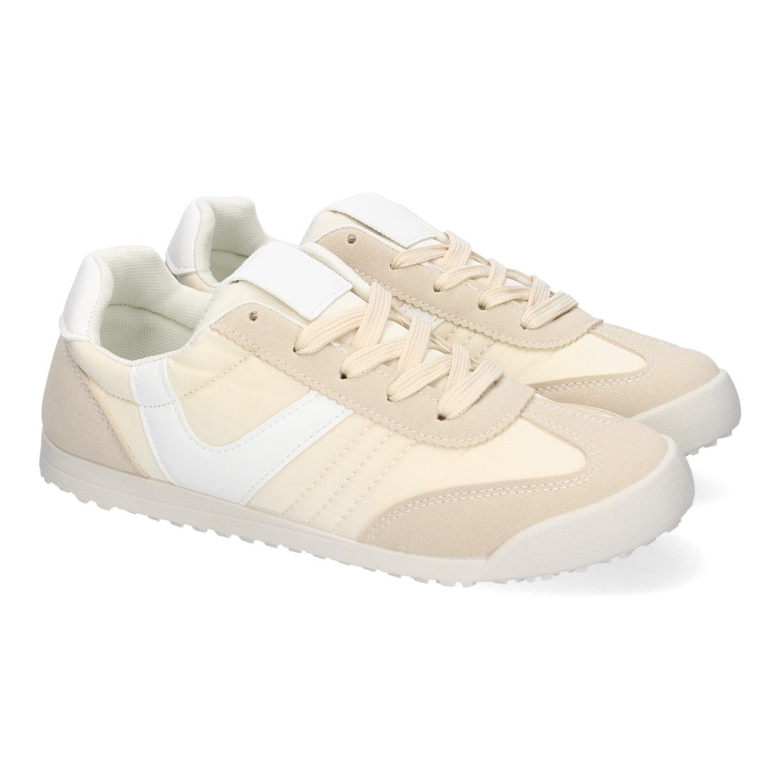 Zapatilla deportiva casual de mujer - Beige