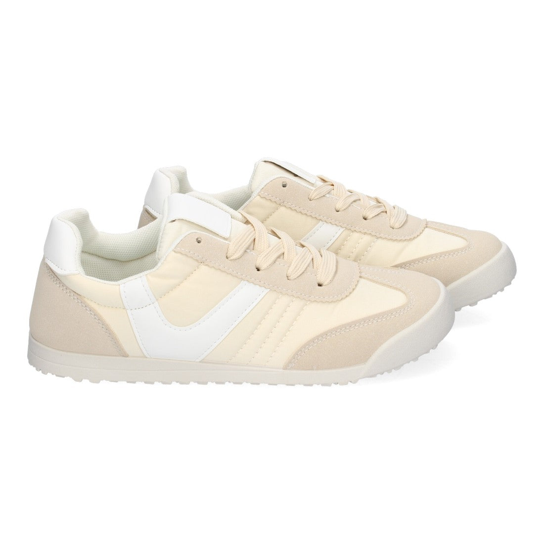 Zapatilla deportiva casual de mujer - Beige