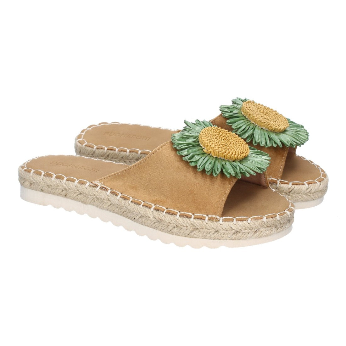 Sandalias planas de mujer - Verde