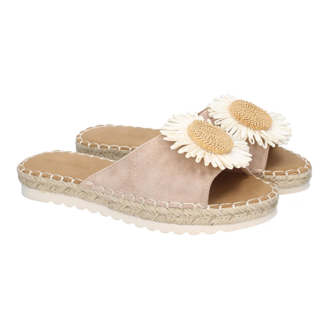 Sandalias planas de mujer - Blanco