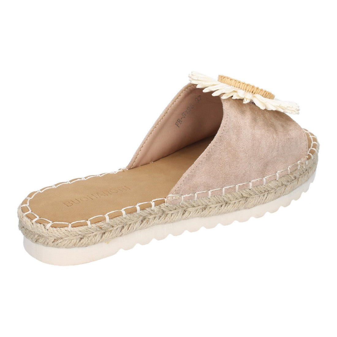 Sandalias planas de mujer - Blanco
