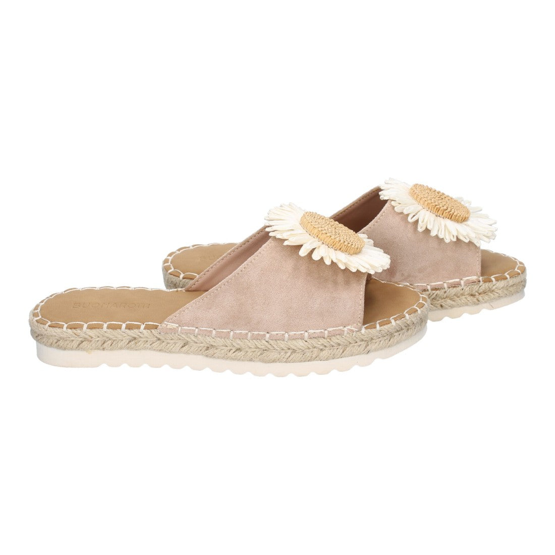 Sandalias planas de mujer - Blanco