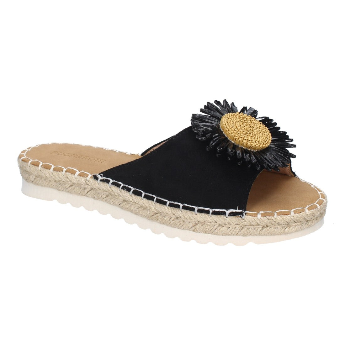 Sandalias planas de mujer - Negro