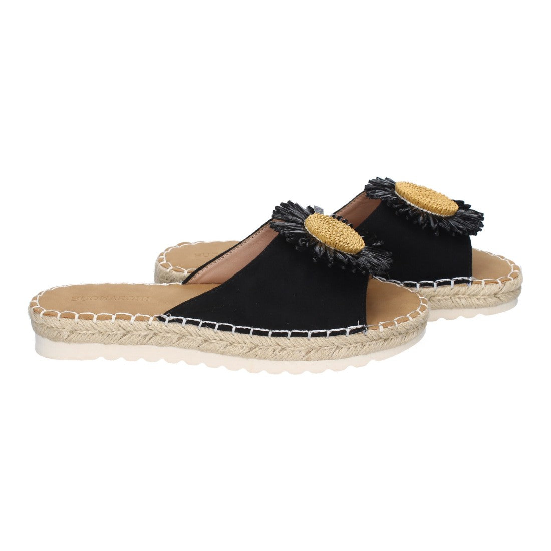 Sandalias planas de mujer - Negro