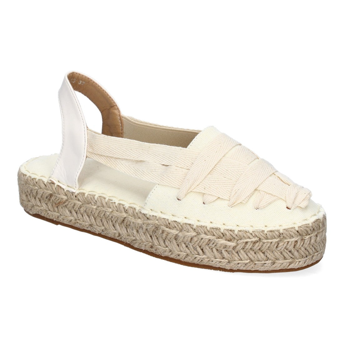 Alpargata plana estilo valenciana de mujer con yute