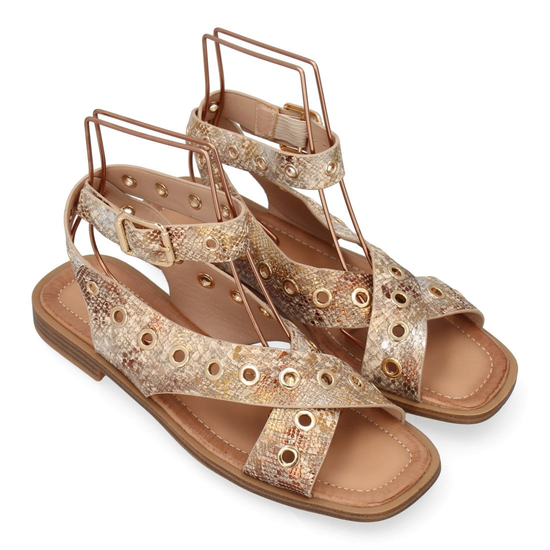 Sandalias planas de mujer