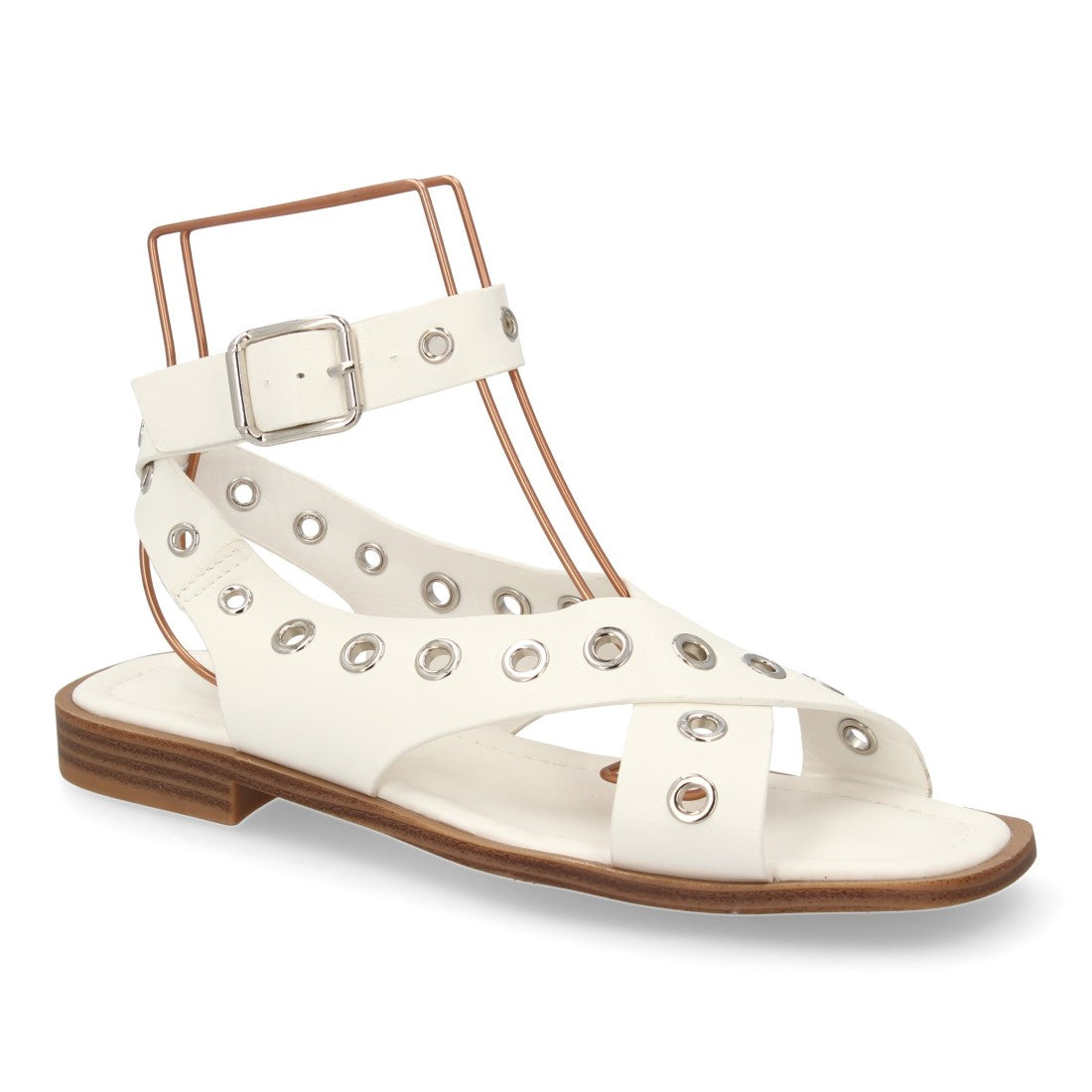 Sandalias planas de mujer - Blanco (Ref. 2287)