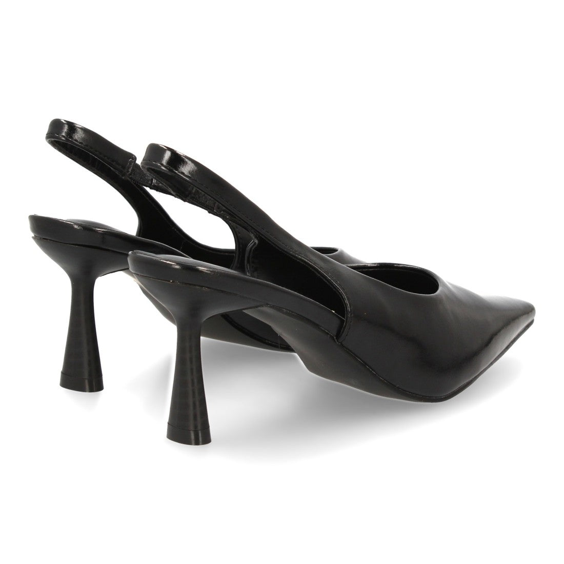 Zapato de salón destalonado de mujer con punta y tacón fino