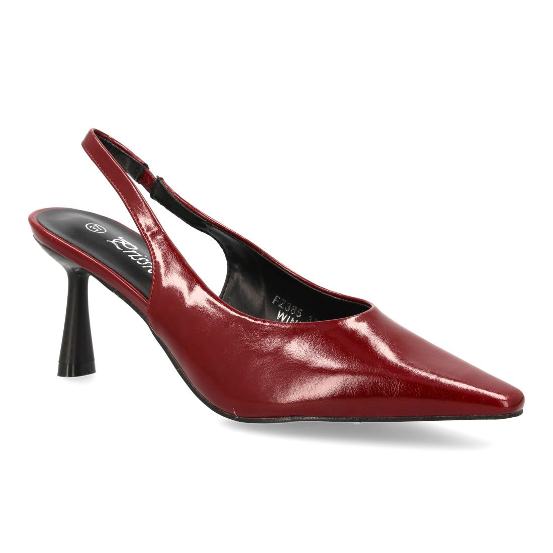 Zapato de salón destalonado de mujer con punta y tacón fino