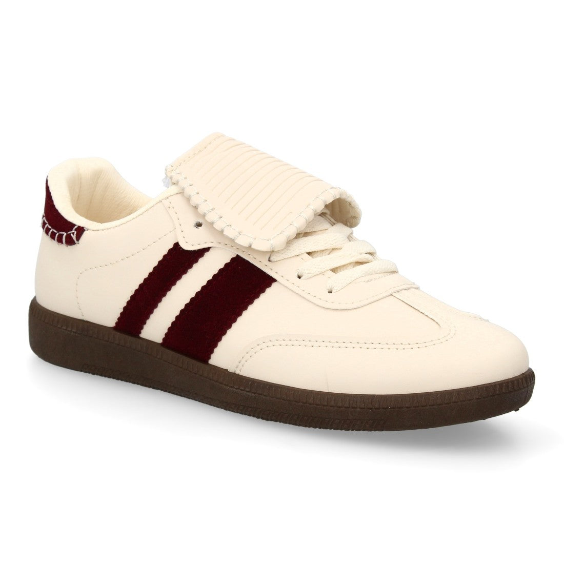 Zapatilla plana de mujer con retro y toques modernos