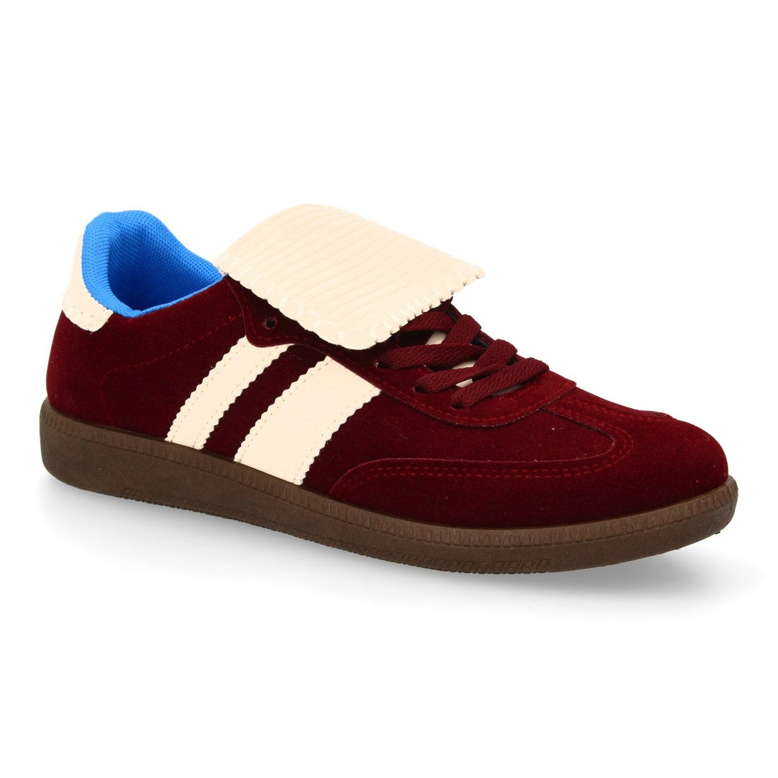 Zapatilla plana de mujer con retro y toques modernos