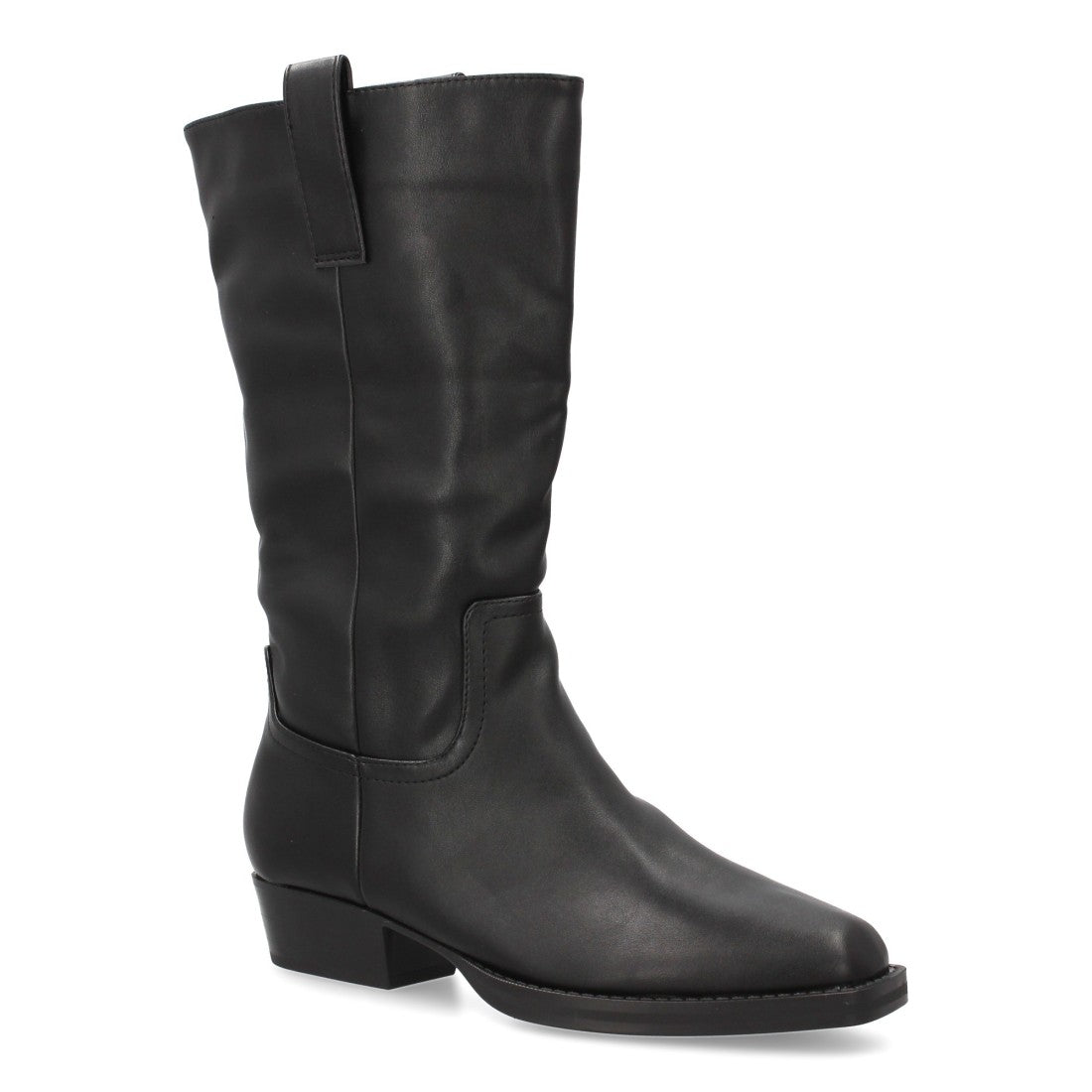 Bota de caña media de mujer con diseño minimalista y elegante