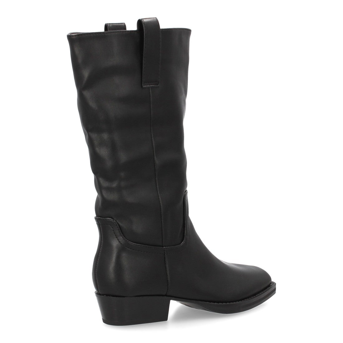 Bota de caña media de mujer con diseño minimalista y elegante