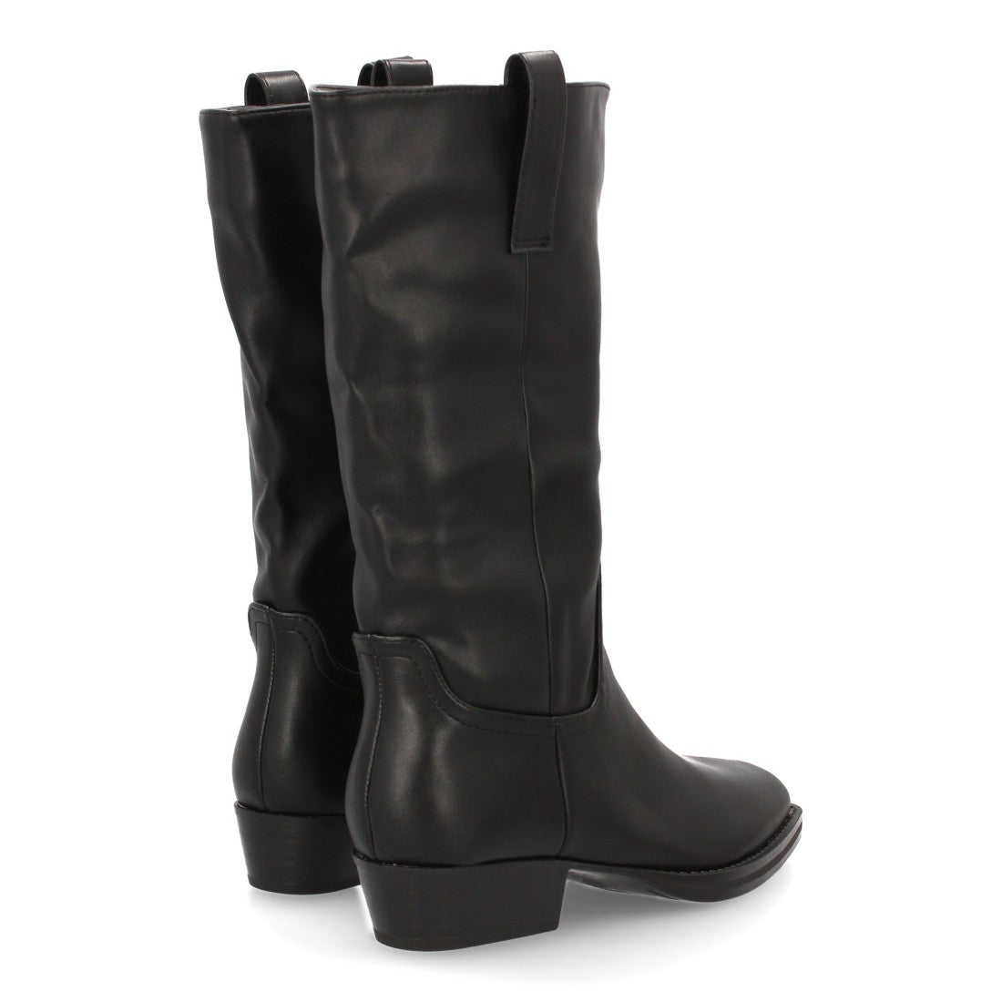 Bota de caña media de mujer con diseño minimalista y elegante