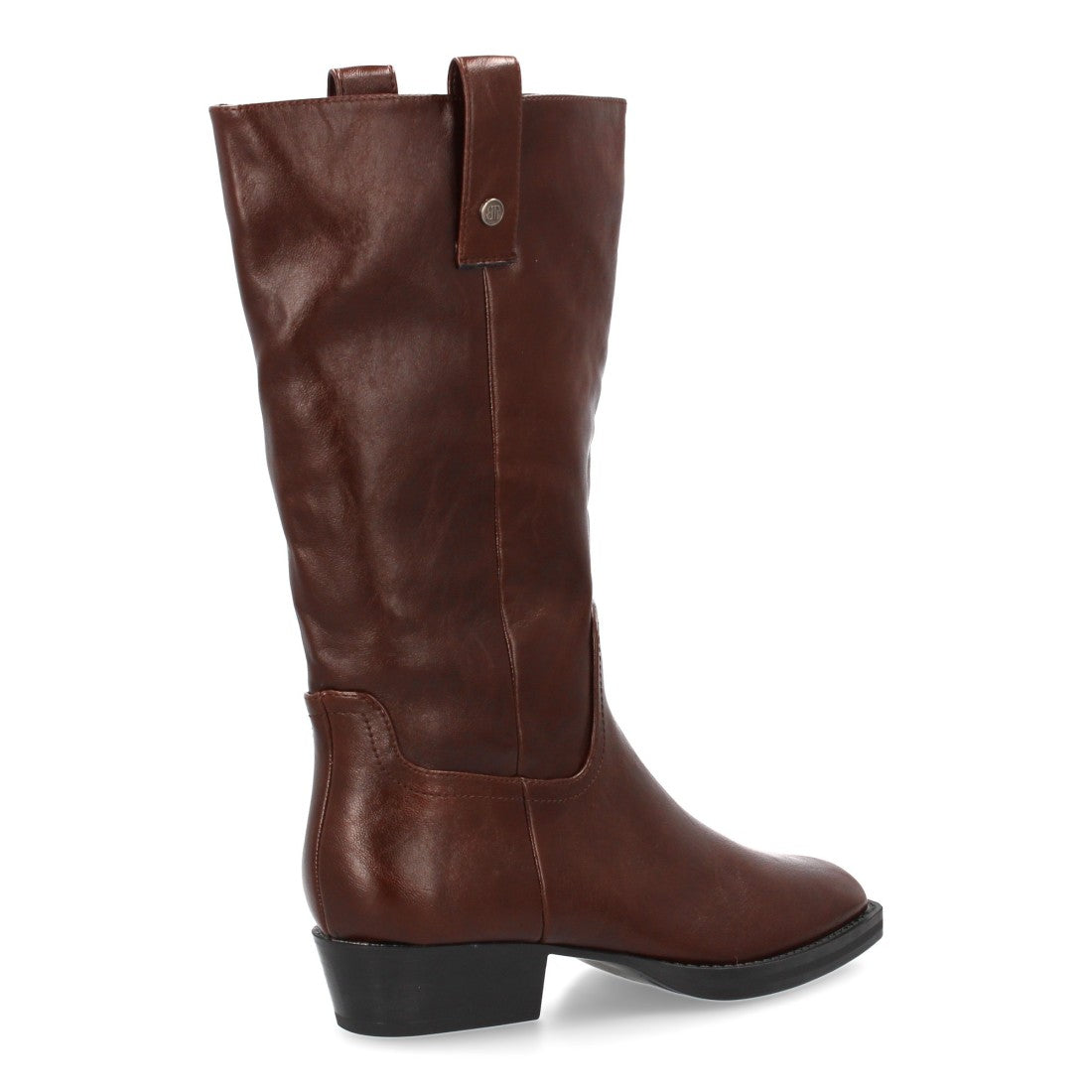 Bota de caña media de mujer con diseño minimalista y elegante