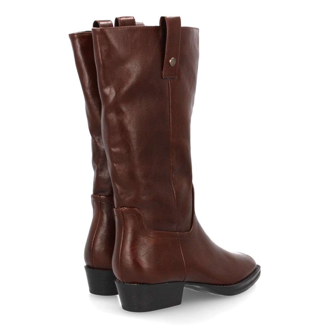 Bota de caña media de mujer con diseño minimalista y elegante