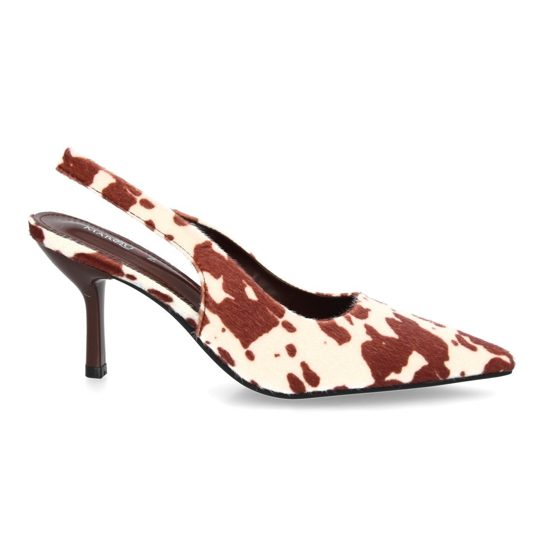 Zapato de tacón diseño de punta fina de mujer - Cuero