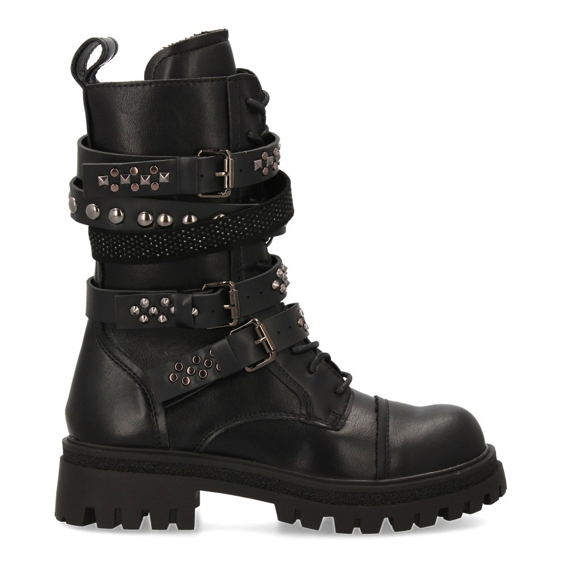 Estas botas de estilo militar de mujer - Negro