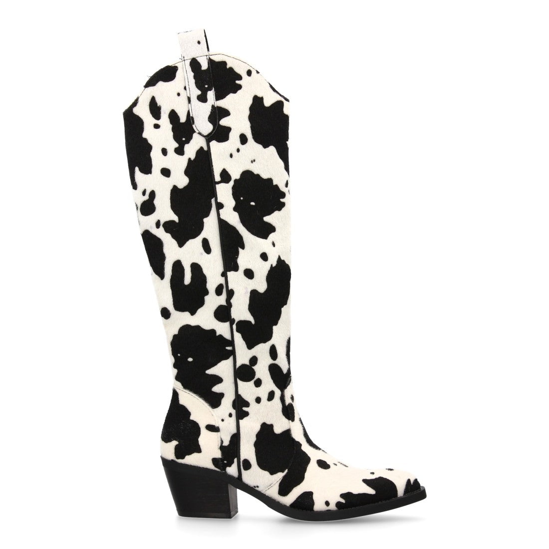 Botas altas estilo cowboy con estampado animal