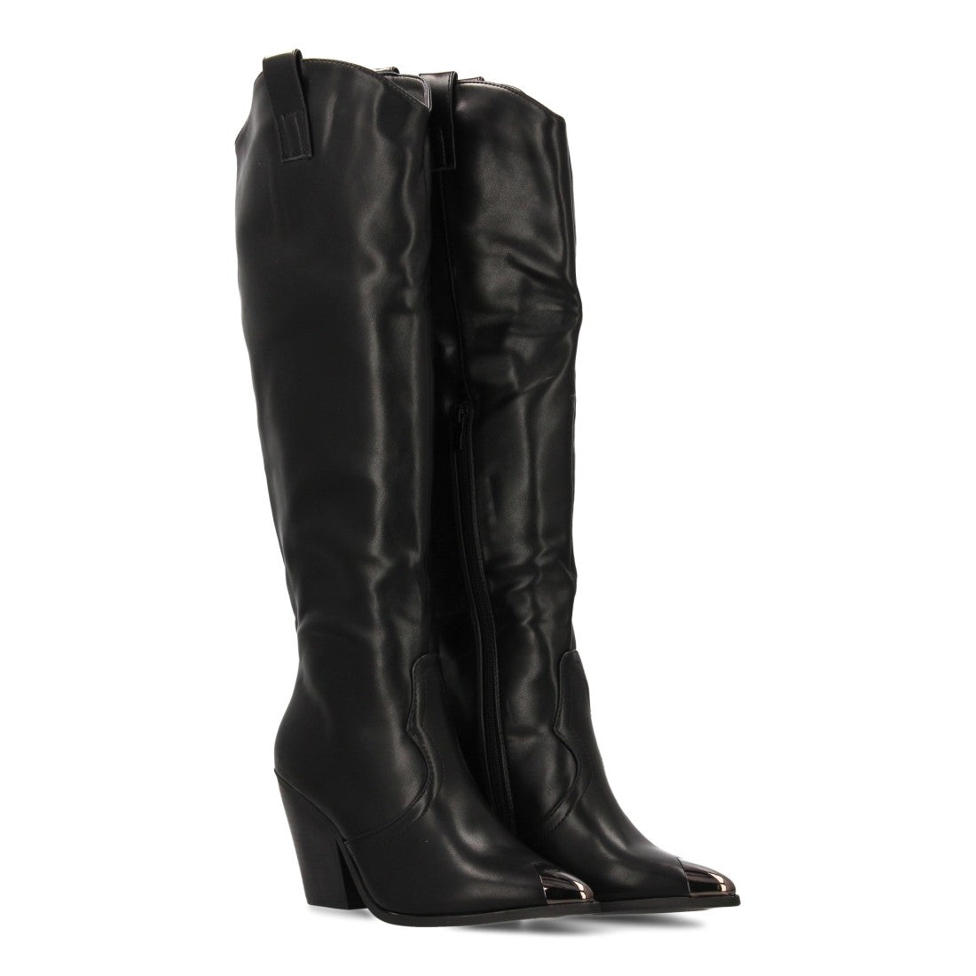 Botas altas de mujer con tacón - Negro