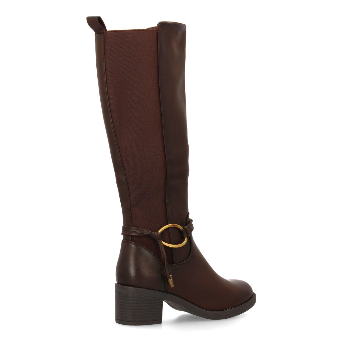 Botas de tacón de mujer con detalle de hebilla