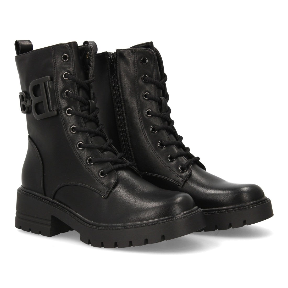 Bota estilo militar de mujer