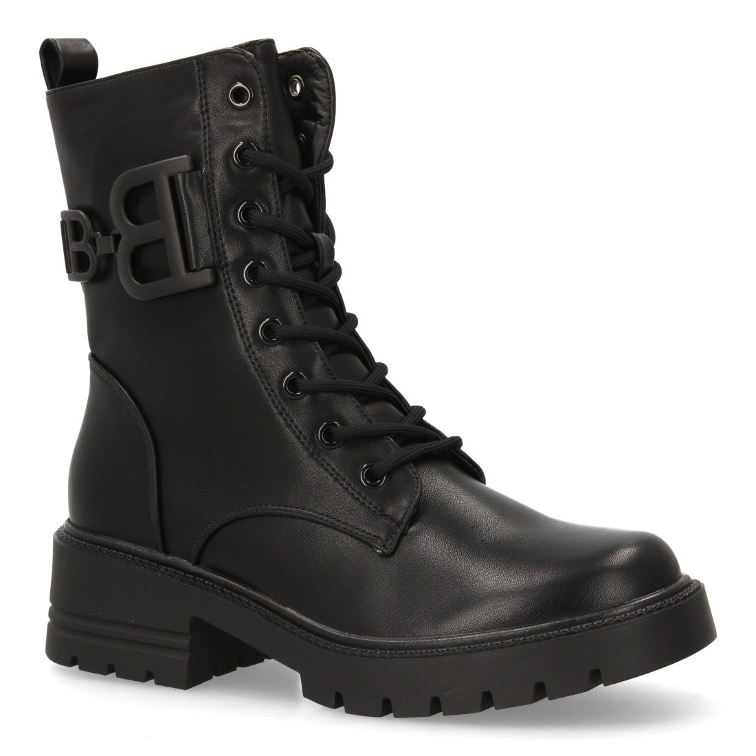 Bota estilo militar de mujer