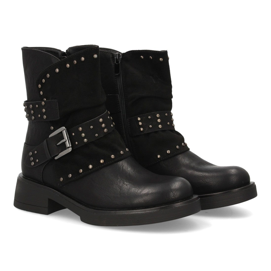 Bota estilo biker de mujer