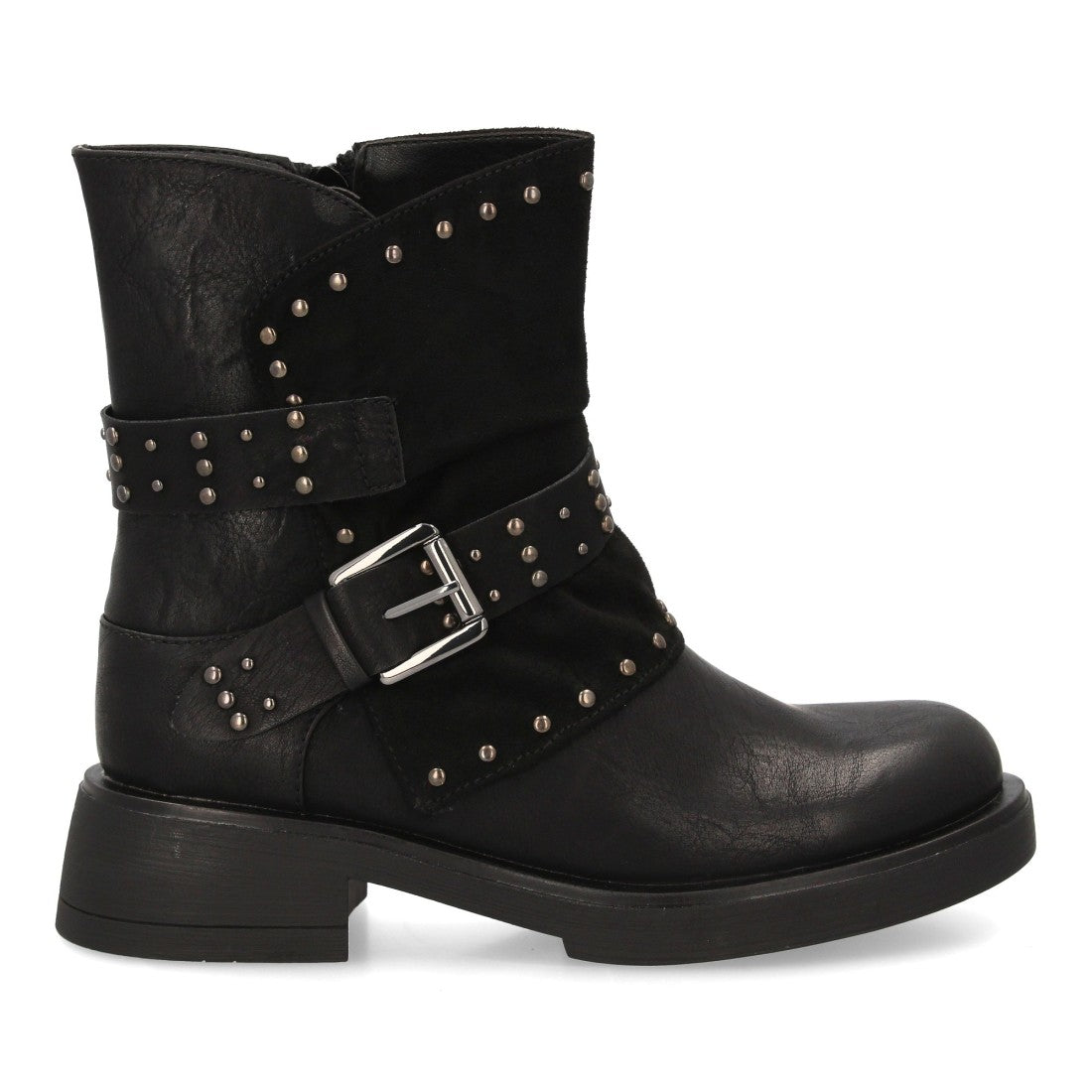 Bota estilo biker de mujer