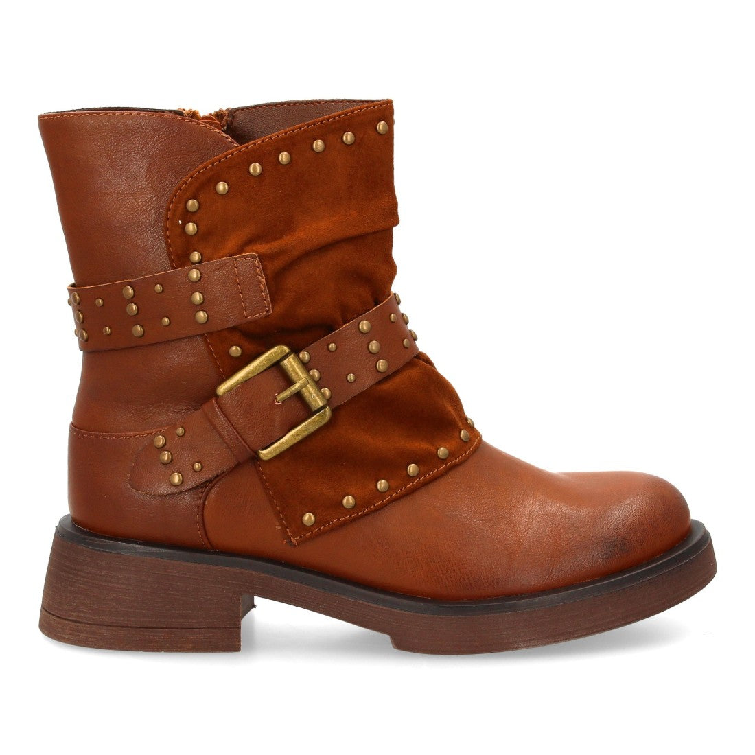 Bota estilo biker de mujer