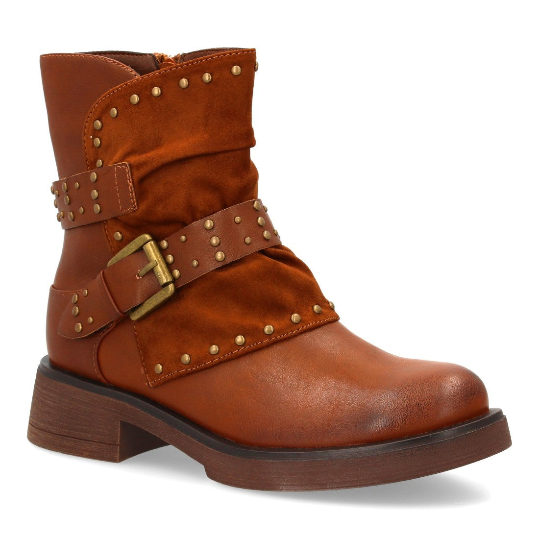 Bota estilo biker de mujer