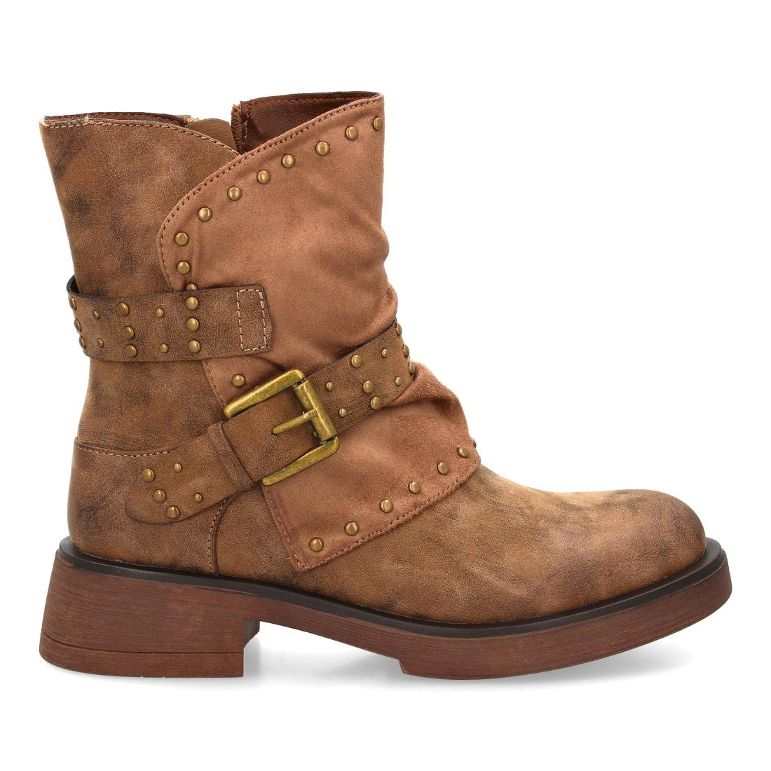 Bota estilo biker de mujer