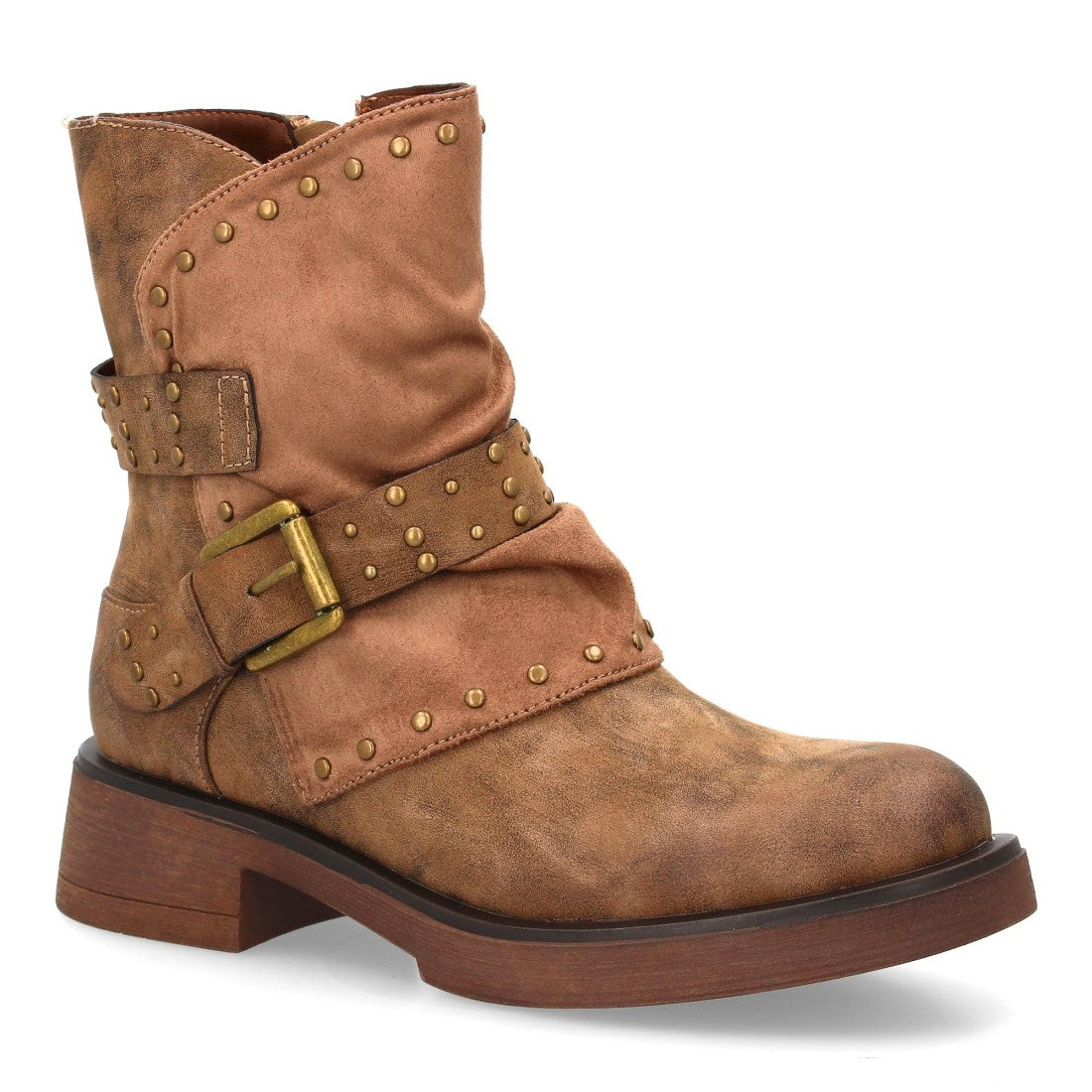 Bota estilo biker de mujer