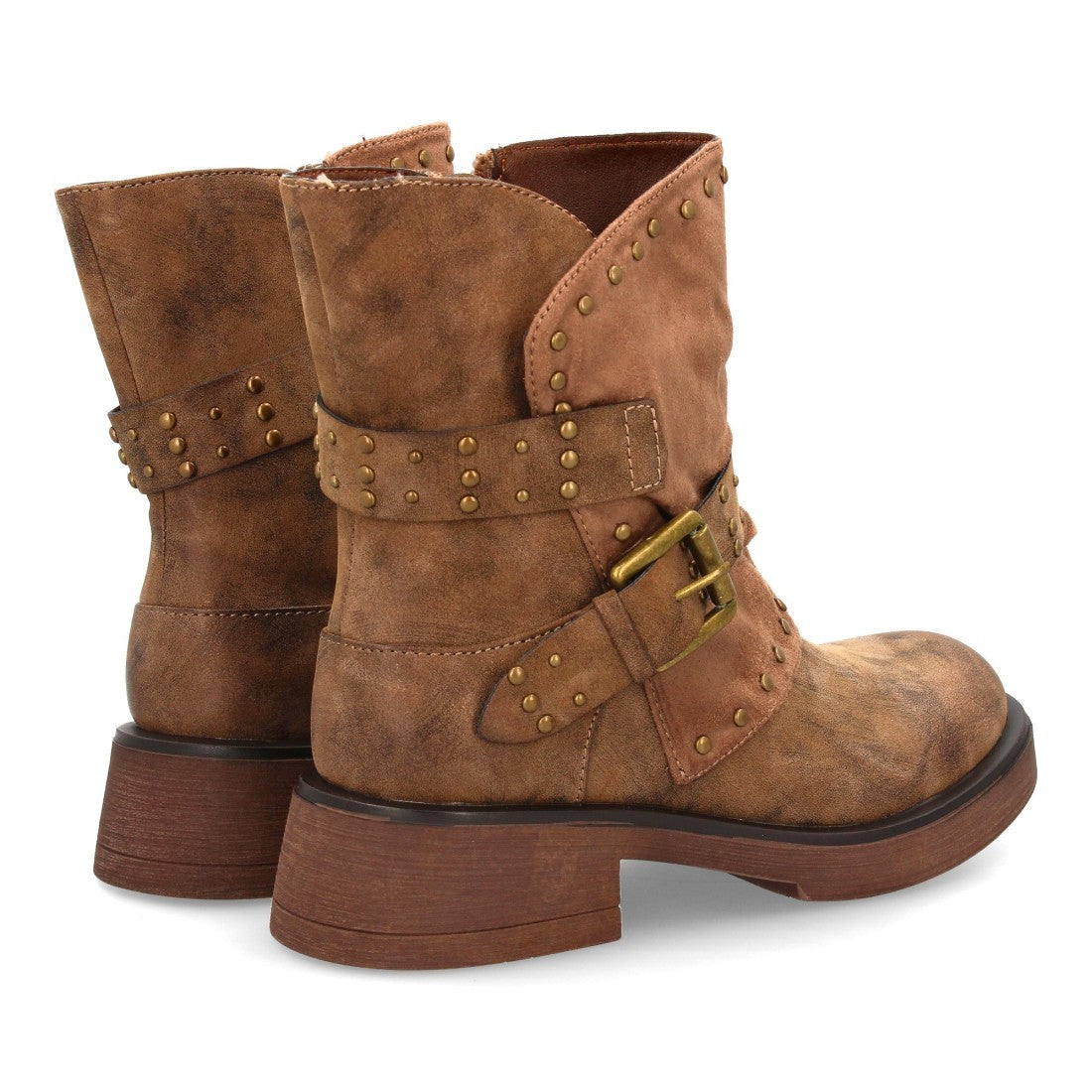 Bota estilo biker de mujer