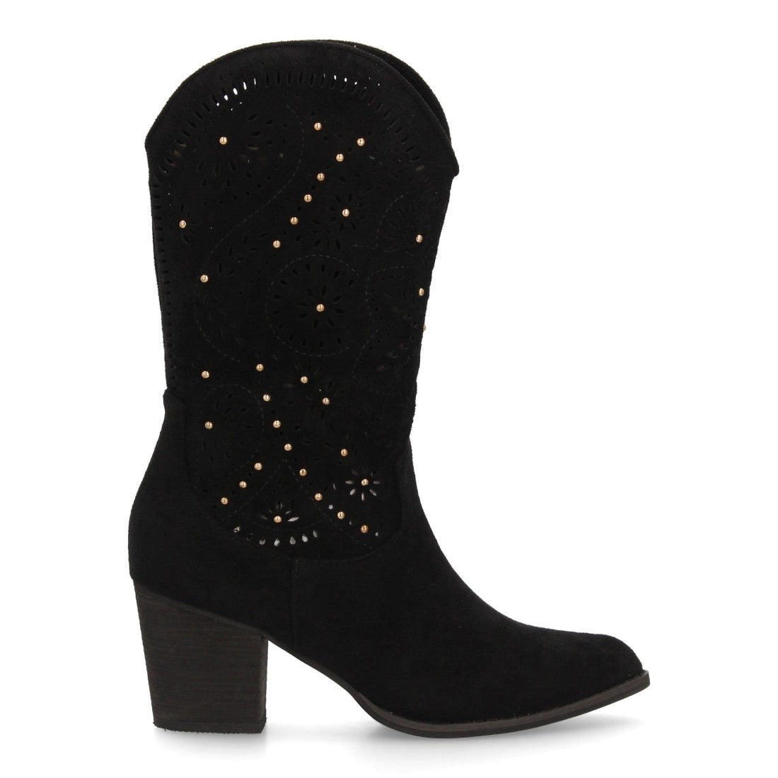 Botas estilo cowboy de mujer con tacón ancho y cómodo