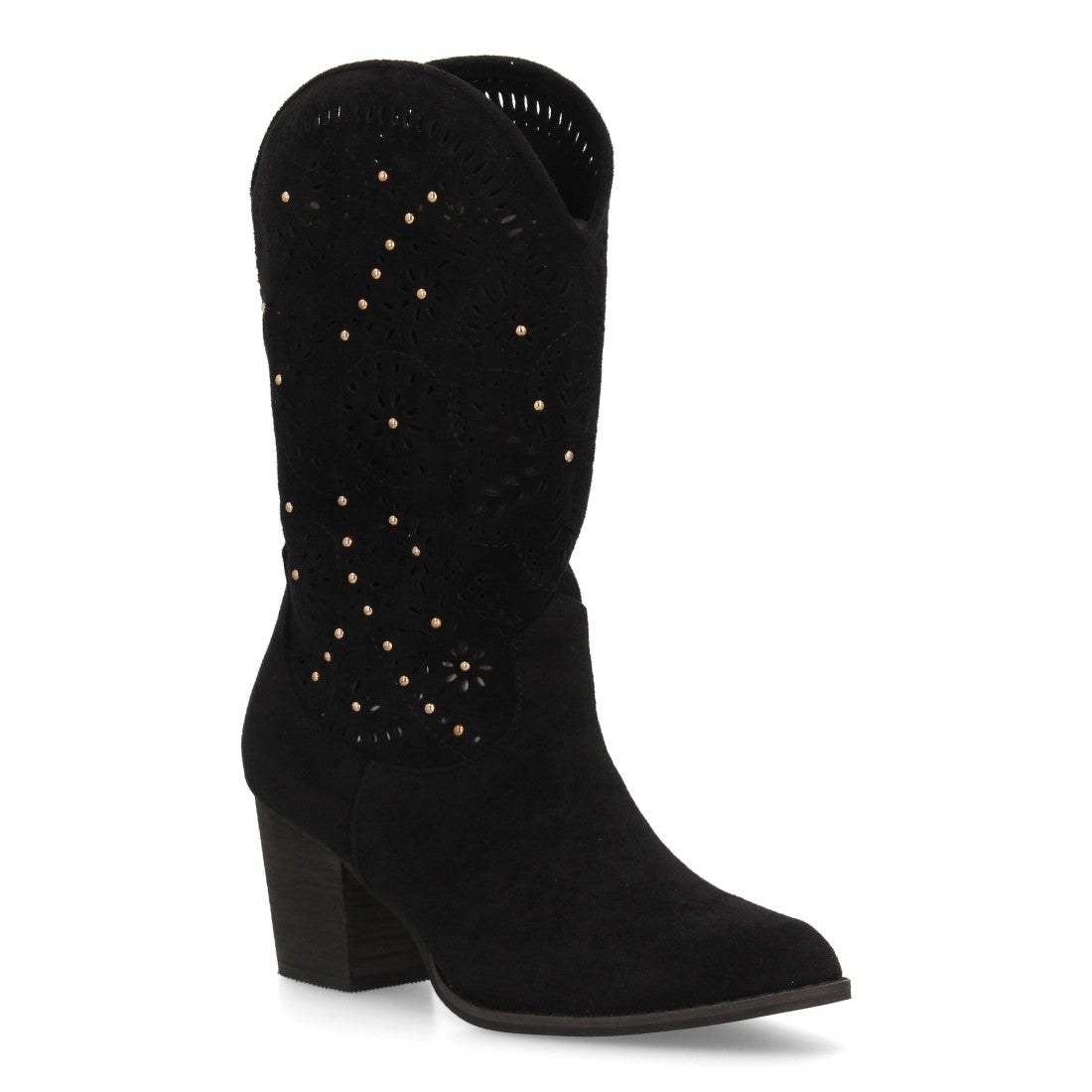 Botas estilo cowboy de mujer con tacón ancho y cómodo