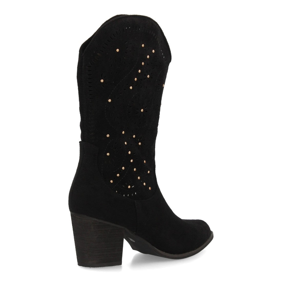 Botas estilo cowboy de mujer con tacón ancho y cómodo