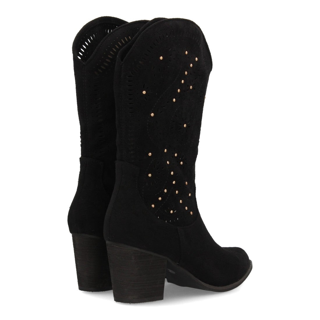 Botas estilo cowboy de mujer con tacón ancho y cómodo