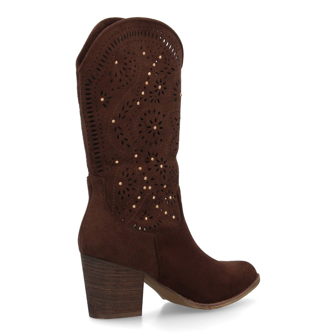 Botas estilo cowboy de mujer con tacón ancho y cómodo